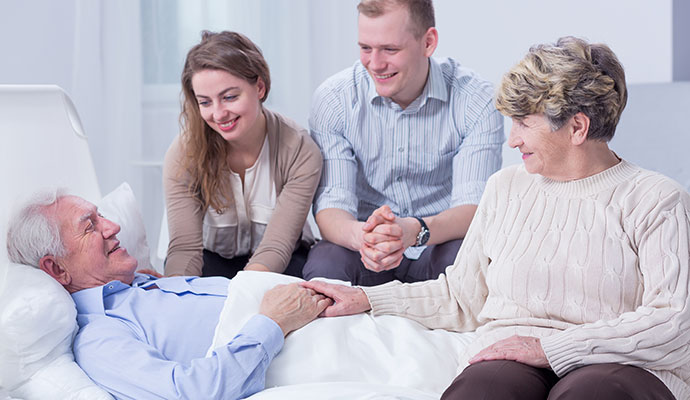 Palliative Care - Family offering Palliative Care for Relative